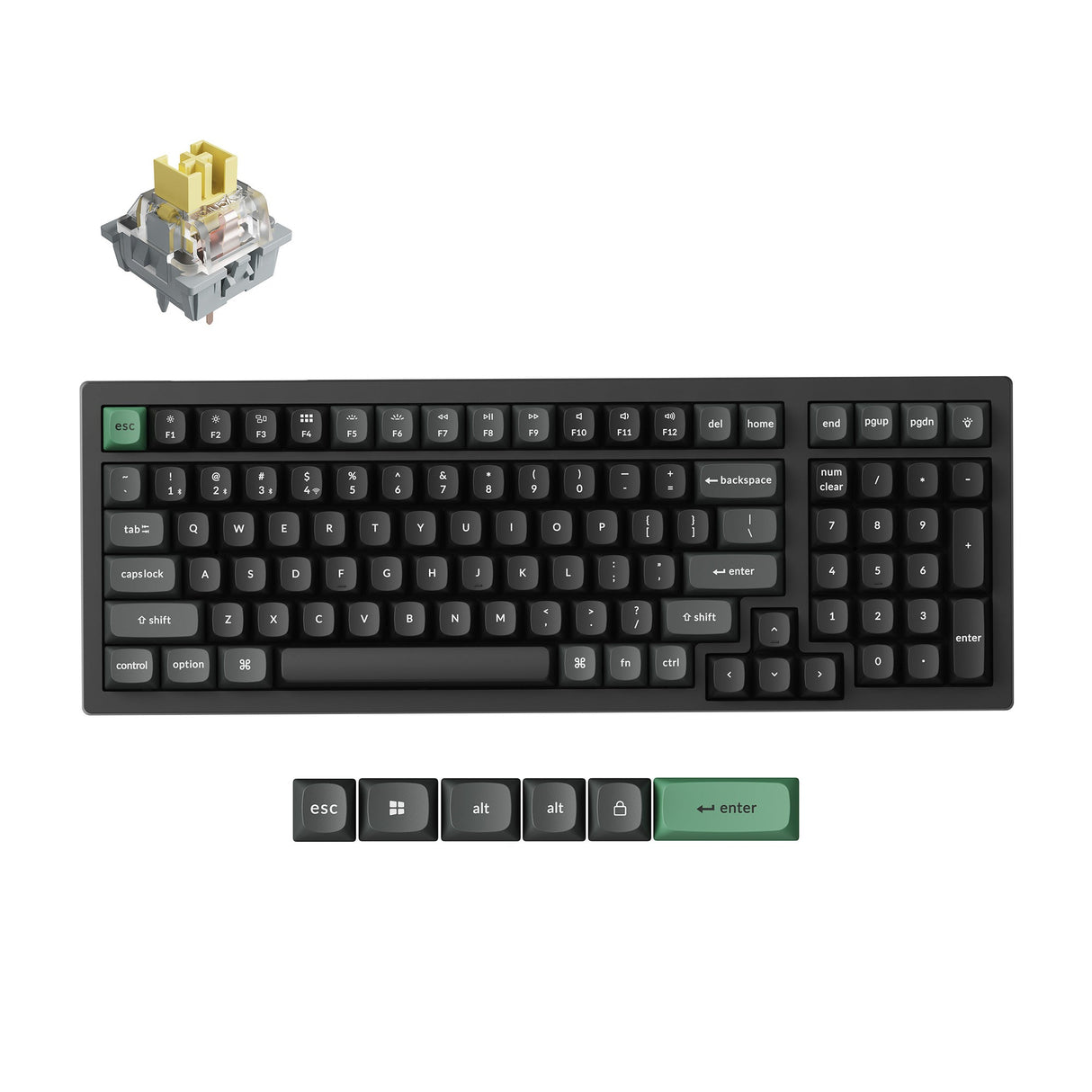 Keychron-K4-Ultra-8K-Wireless-Custom-Mechanical-Keyboard-Keychron-Apex-Banana-Switch
