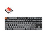 Keychron K1 Max QMK VIA Wireless Custom Mechanical Keyboard TKL Layout Fully Assembled for Mac Windows Linux Gateron Low Profile Red