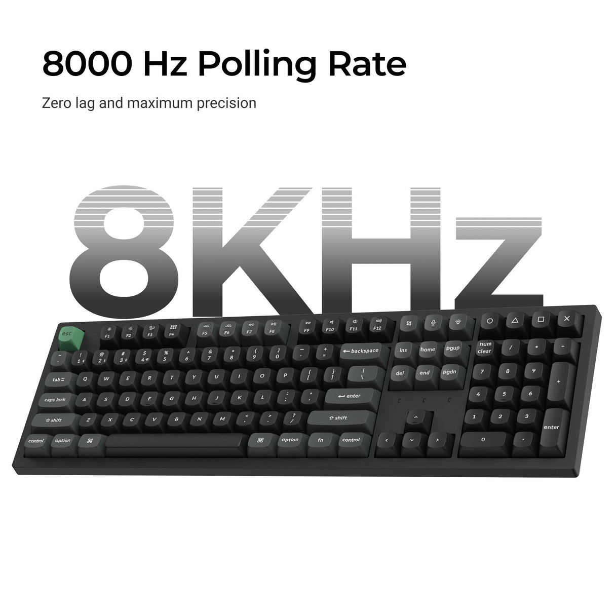 Keychron K10 Ultra 8K Wireless Custom Mechanical Keyboard 8000 Hz Polling Rate 