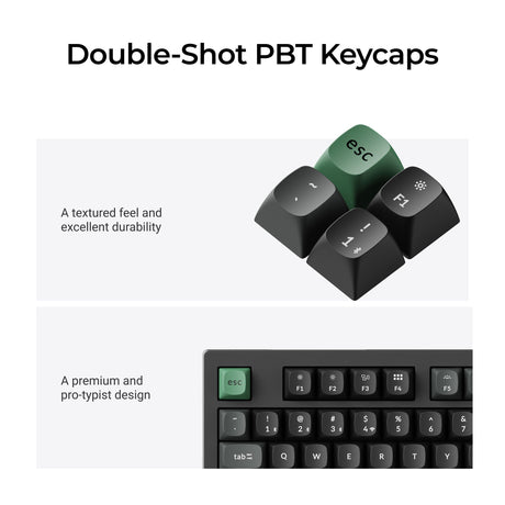 Keychron K10 Ultra 8K Wireless Custom Mechanical Keyboard with Double-Shot PBT Keycaps 