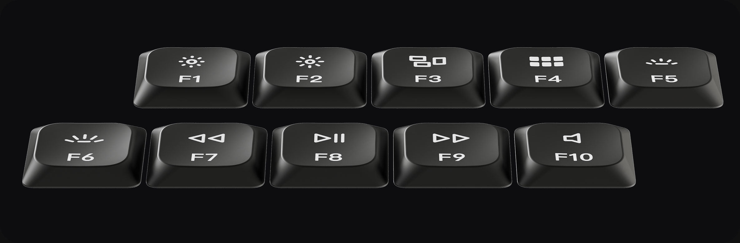 Klávesové kryty Double-Shot z PBT