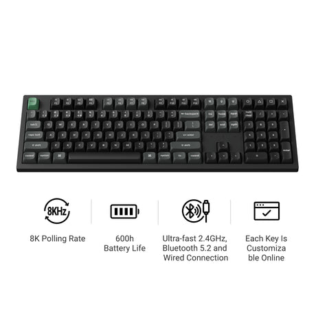 Keychron K10 Ultra 8K Wireless Custom Mechanical Keyboard Icon Features