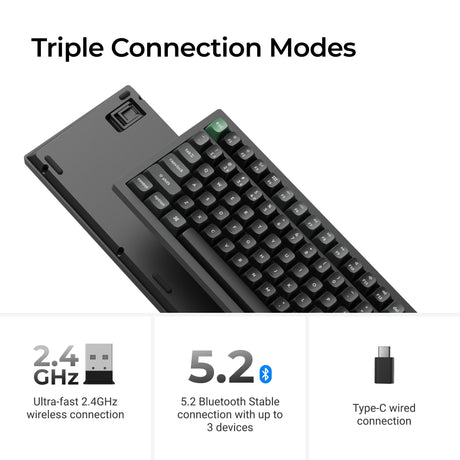 Keychron K4 Ultra 8K Wireless Custom Mechanical Keyboard-Connection