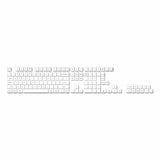 Double Shot KSA PBT Keycap Full Keycap Set Black on White