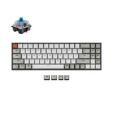 Keychron K14 70 percent layout non-backlight wireless mechanical keyboard for Mac Windows with Keychron mechanical blue switches compatible with Gateron Cherry Kailh and Panda switches