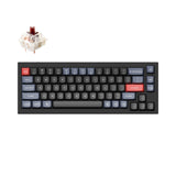 Keychron Q2 QMK VIA custom mechanical keyboard 65 percent layout full aluminum black frame for Mac Windows iOS RGB backlight with hot swappable Gateron G Pro switch brown