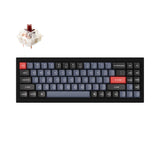 Keychron Q7 QMK/VIA custom mechanical keyboard 70 percent layout full aluminum for Mac Windows Linux fully assembled black frame with Gateron G Pro switch brown